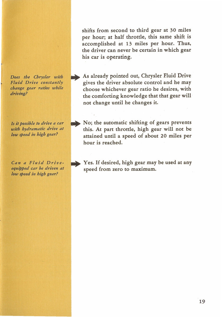 1940 Chrysler Fluid Drive Folder Page 5